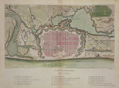Plan of Pondicherry, from 